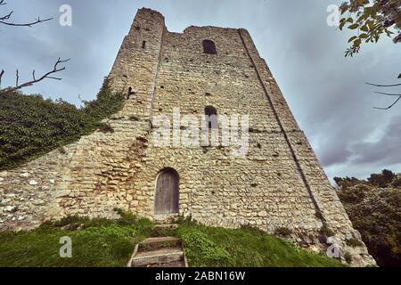 St Leonard's Tower is a probable Norman keep in West Malling, in the county of Kent, England Stock Photo