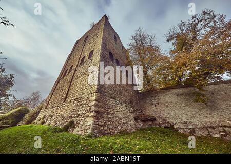 St Leonard's Tower is a probable Norman keep in West Malling, in the county of Kent, England Stock Photo