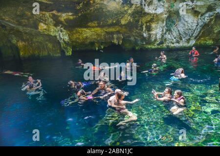 Grand Cenote, Tulum, Quintana Roo, Mexiko Stock Photo