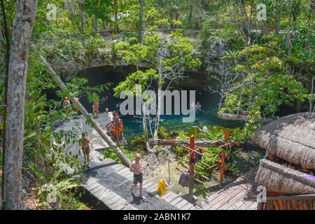 Grand Cenote, Tulum, Quintana Roo, Mexiko Stock Photo