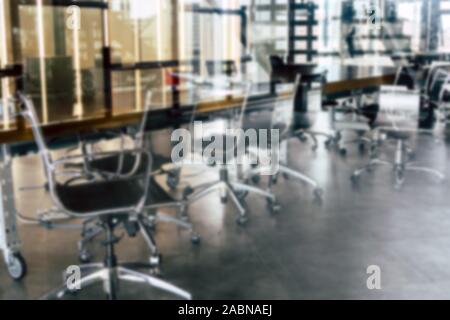 Abstract blur modern office interior background Stock Photo