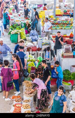 SAMARKAND, UZBEKISTAN - MAY 9, 2019: Siab Bazaar in the center of Samarkand, Uzbekistan Stock Photo