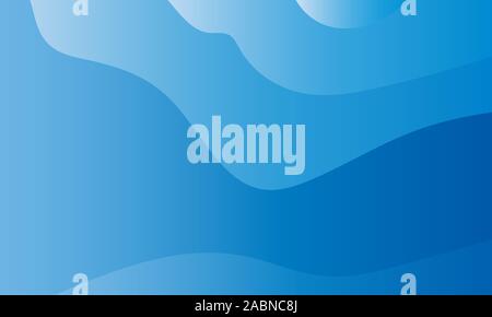 Abstract Design Background of Blue Waves, Vector Illustration EPS10., banner and brochure templates Stock Vector