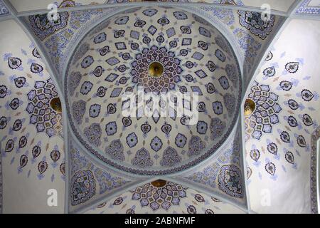 Mausoleum ceiling at the Dorut Tilavat Complex in Shahrisabz Stock Photo