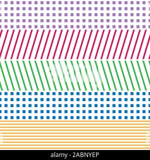 Abstract geometric background of intersecting lines for packaging design, paper printing, simple backgrounds and texture, textiles and fabric. Stock Vector