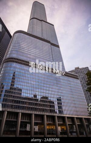 Trump International Hotel and Tower, Chicago, Illinois, USA Stock Photo