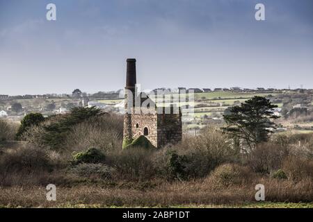 Jan 2018 - Corwall Mining Trail - Devoran to Portreath with Mark Rowe Stock Photo