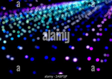 Colorful blurred, bokeh Christmas lights background image Stock Photo