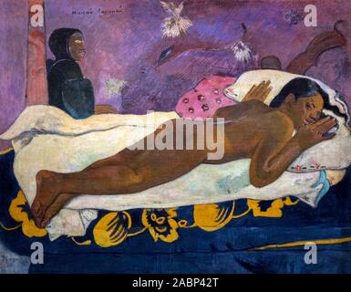 Manao tupapau (The Spirit of the Dead Keep Watch) by Paul Gauguin (1848-1903), oil on canvas, 1892 Stock Photo