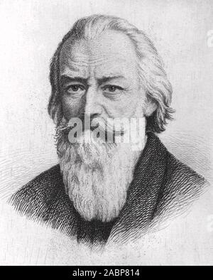 JOHANNES BRAHMS (1833-1897) German composer Stock Photo