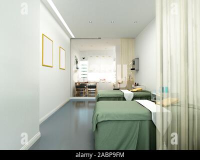 AI Generative Interior design concept of a luxury health spa with two  massage rooms and egyptian theme 26866085 Stock Photo at Vecteezy