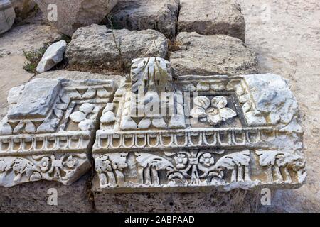 Excavations of Carthage. History was that Carthage was capital city of the ancient Carthaginian civilization. Later it was destroyed by the Roman Repu Stock Photo