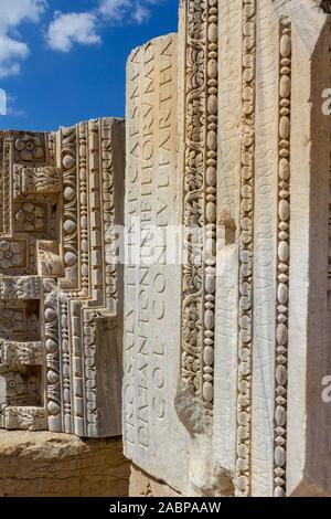 Excavations of Carthage. History was that Carthage was capital city of the ancient Carthaginian civilization. Later it was destroyed by the Roman Repu Stock Photo