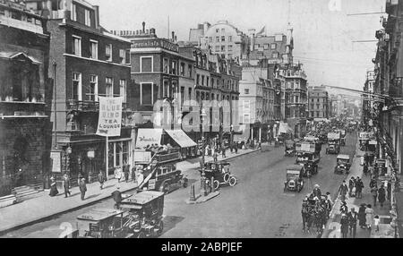 PICCADILLY,London,1910 looking east towards Piccadilly Circus Stock Photo
