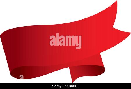 Isolated red ribbon Stock Vector