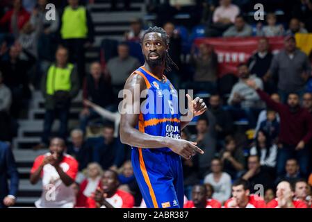 Belgrade, Serbia. 28th Nov, 2019. Maurice Ndour of Valencia Basket. Credit: Nikola Krstic/Alamy Live News Stock Photo