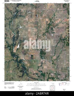 USGS TOPO Map Oklahoma OK Orr 20091231 TM Restoration Stock Photo