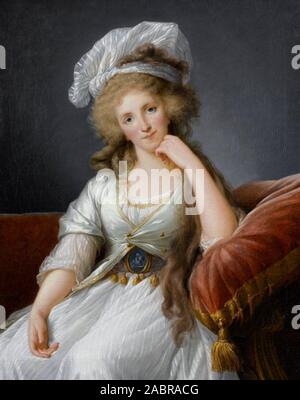 Portrait of the Duchess of Orleans - Louise Elisabeth Vigee Le Brun Stock Photo