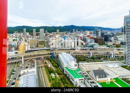 Kobe, Japan - October 11, 2019: View of the landscape and the city, in Kobe, Japan Stock Photo