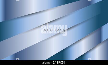 abstract vector background. overlapping blue metal shapes. design illustrations for any background Stock Vector