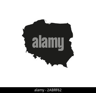 Poland map on white background. Vector illustration Stock Vector Image ...