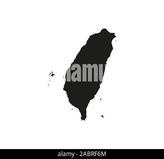 Taiwan Vector Map Isolated on White - Taiwan Map On White Background Vector Illustration 2abrf6m 