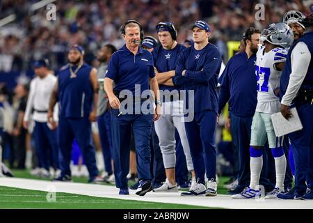 November 28th, 2019:.Buffalo Bills wide receiver Cole Beasley (10) catches  a pass for a touchdown during an NFL football game between the Buffalo Bills  and Dallas Cowboys at AT&T Stadium in Arlington