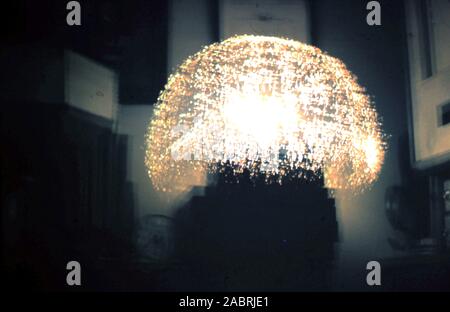 Fiber Optic Lamp - photograph circa 1970's Stock Photo