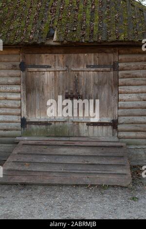 wooden barn gate