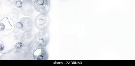 Empty plastic bottles. Recycling, industry, packing and food storage concept Stock Photo