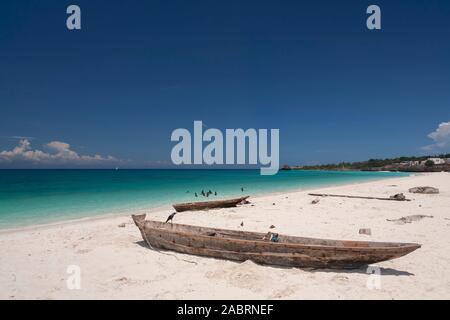 Kendwa beach on Zanzibar island Stock Photo