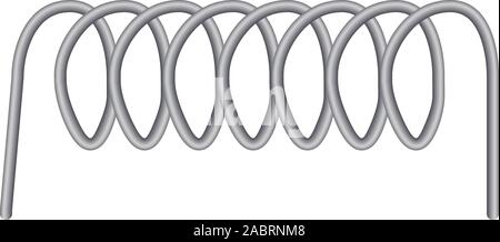 Copper coil icon. Cartoon of copper coil vector icon for web design isolated on white background Stock Vector