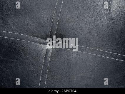 vintage quilted grey leather background Stock Photo