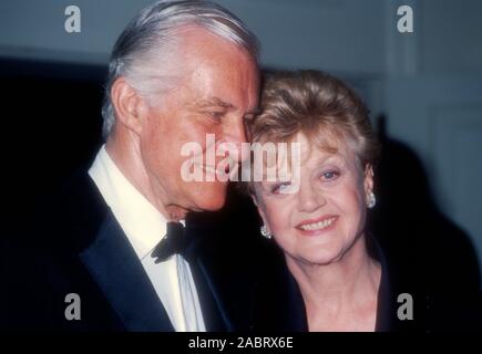 Actress Angela Lansbury and Peter Shaw. P007093 Stock Photo - Alamy