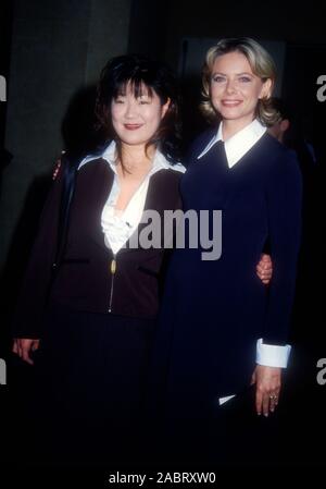 Beverly Hills, California, USA 19th March 1995 Comedian Margaret Cho and actress Faith Ford attend the 47th Annual Writers Guild of America Awards on March 19, 1995 at the Beverly Hilton Hotel in Beverly Hills, California, USA. Photo by Barry King/Alamy Stock Photo Stock Photo