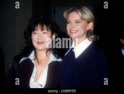 Beverly Hills, California, USA 19th March 1995 Comedian Margaret Cho and actress Faith Ford attend the 47th Annual Writers Guild of America Awards on March 19, 1995 at the Beverly Hilton Hotel in Beverly Hills, California, USA. Photo by Barry King/Alamy Stock Photo Stock Photo