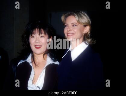 Beverly Hills, California, USA 19th March 1995 Comedian Margaret Cho and actress Faith Ford attend the 47th Annual Writers Guild of America Awards on March 19, 1995 at the Beverly Hilton Hotel in Beverly Hills, California, USA. Photo by Barry King/Alamy Stock Photo Stock Photo