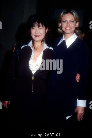 Beverly Hills, California, USA 19th March 1995 Comedian Margaret Cho and actress Faith Ford attend the 47th Annual Writers Guild of America Awards on March 19, 1995 at the Beverly Hilton Hotel in Beverly Hills, California, USA. Photo by Barry King/Alamy Stock Photo Stock Photo