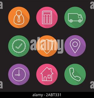 Calculator and Delivery Truck vector Calculation of Shipping Costs ...