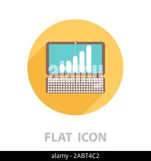 notebook with the schedule icon. vector illustration Stock Vector