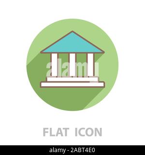 Museum building icon. vector illustration Stock Vector