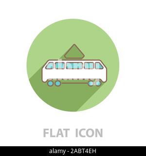 Tram icon. vector illustration Stock Vector