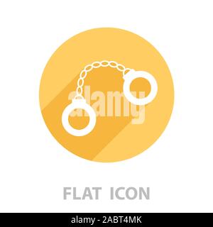 handcuffs icon. vector illustration Stock Vector