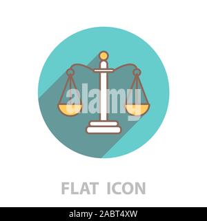 Balance (Scales) line icon Stock Vector