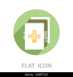 Medical records icon. vector illustration Stock Vector