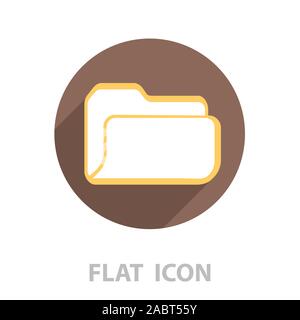 folder icon. vector illustration Stock Vector