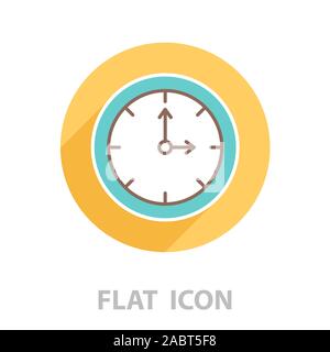 Clock line icon. vector illustration Stock Vector