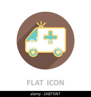 ambulance icon. vector illustration Stock Vector