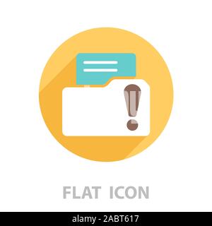 Exclamation danger web icon. vector illustration Stock Vector