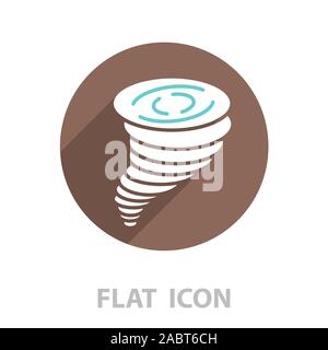 Tornado icon. vector illustration Stock Vector